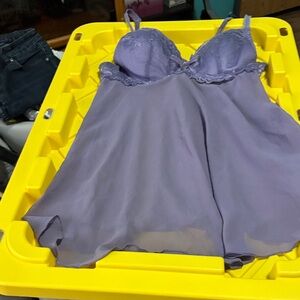 Delicates Lavender Lace Chemise